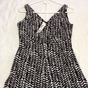 Black & White Print Dress